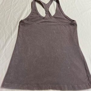 Lululemon Cool Racerback II  Dye Washed Frosted Mulberry TANK TOP EUC SIZE  8